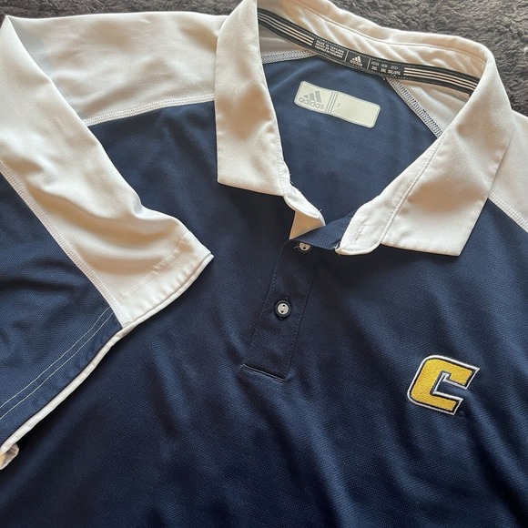 adidas Other - Tennessee Chattanooga UTC Adidas Blue Polo Short Sleeve Shirt Mens 3XL